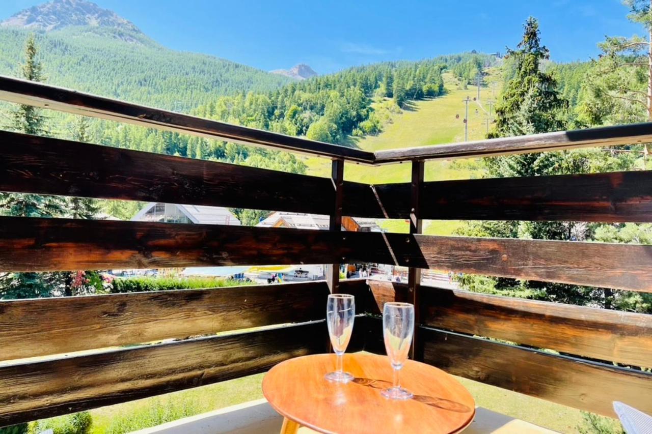 Serre-Chevalierstudio Terrace Next To Ski Slopes Saint Chaffrey Bagian luar foto